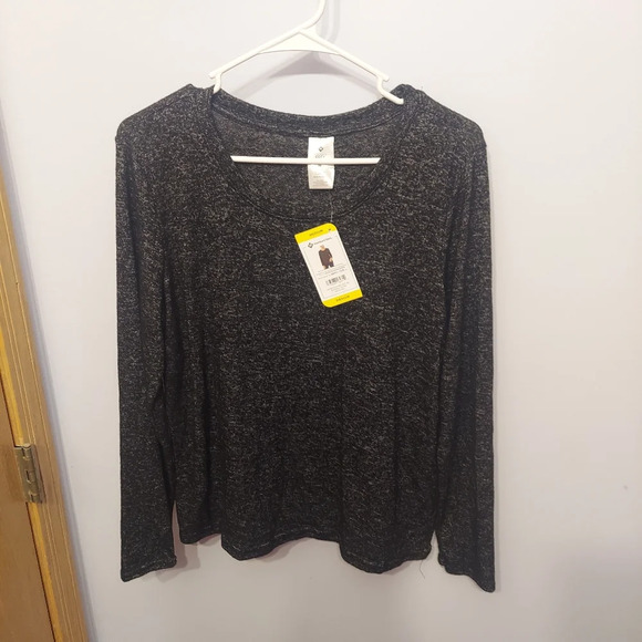 Members Mark Med Long sleeve sweater top gray soft flowy stretchy NWT new - Picture 1 of 5